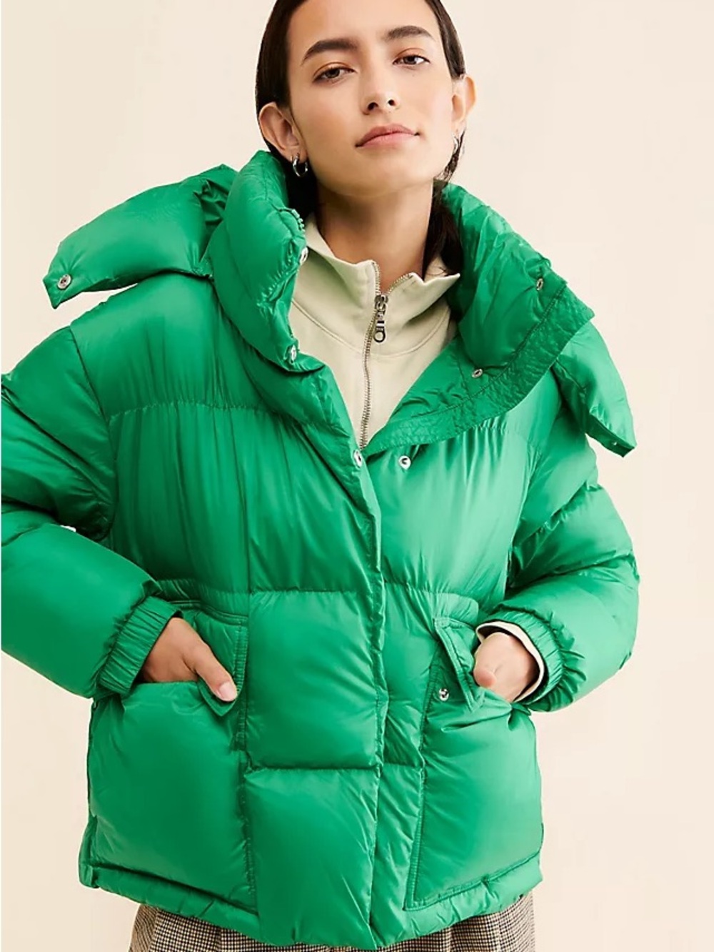 NVLT Patch Pocket Puffer - Green
